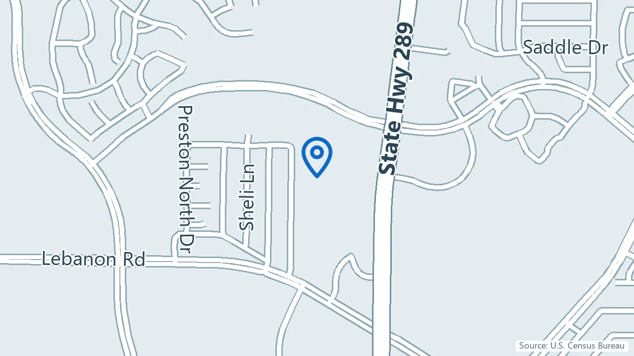 Map showing Mind Matters PsychiatryMD in Frisco, Texas