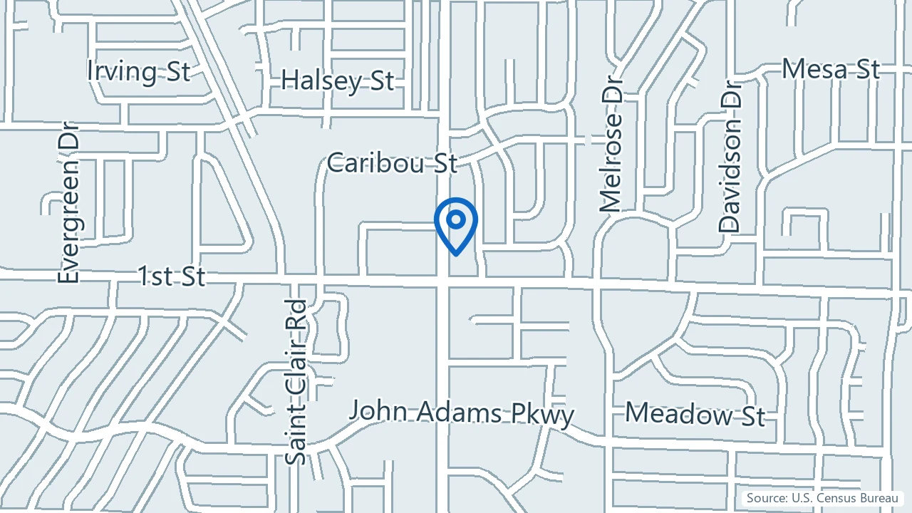 Map showing ID Behavioral Health, PLLC in Idaho Falls, Idaho