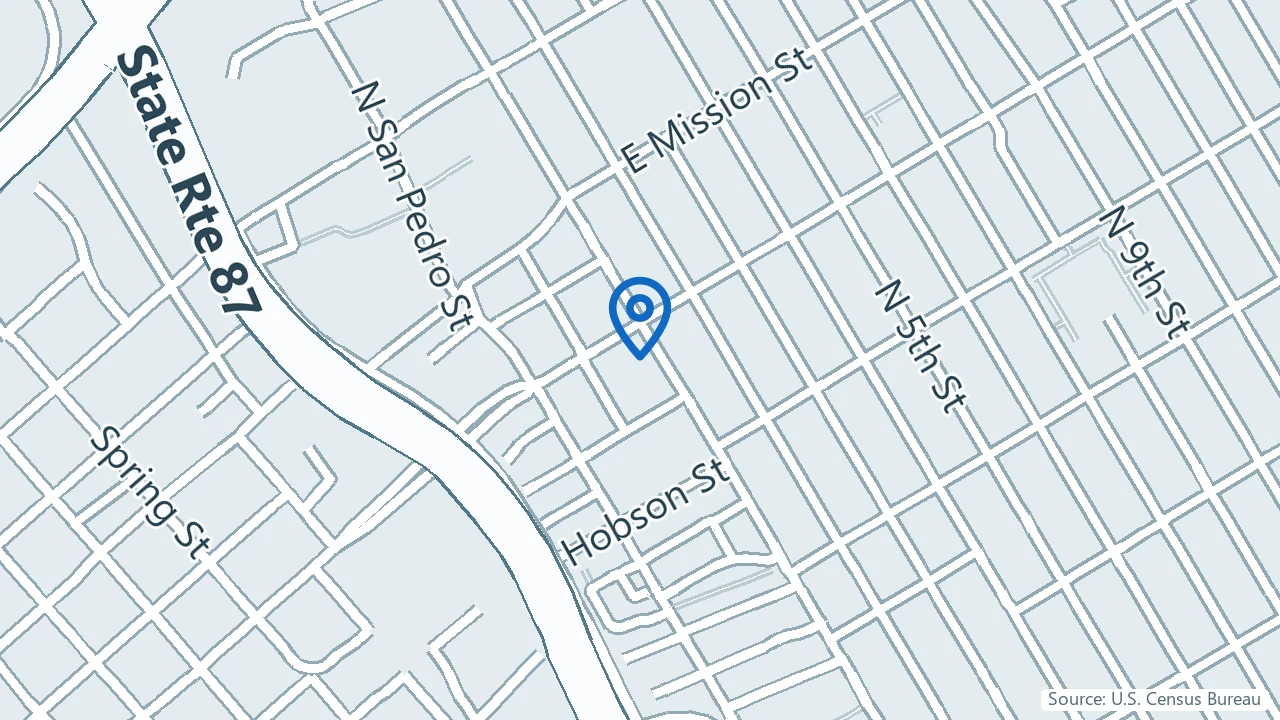 Map showing Piedmont Interventional Psychiatry in San Jose, California
