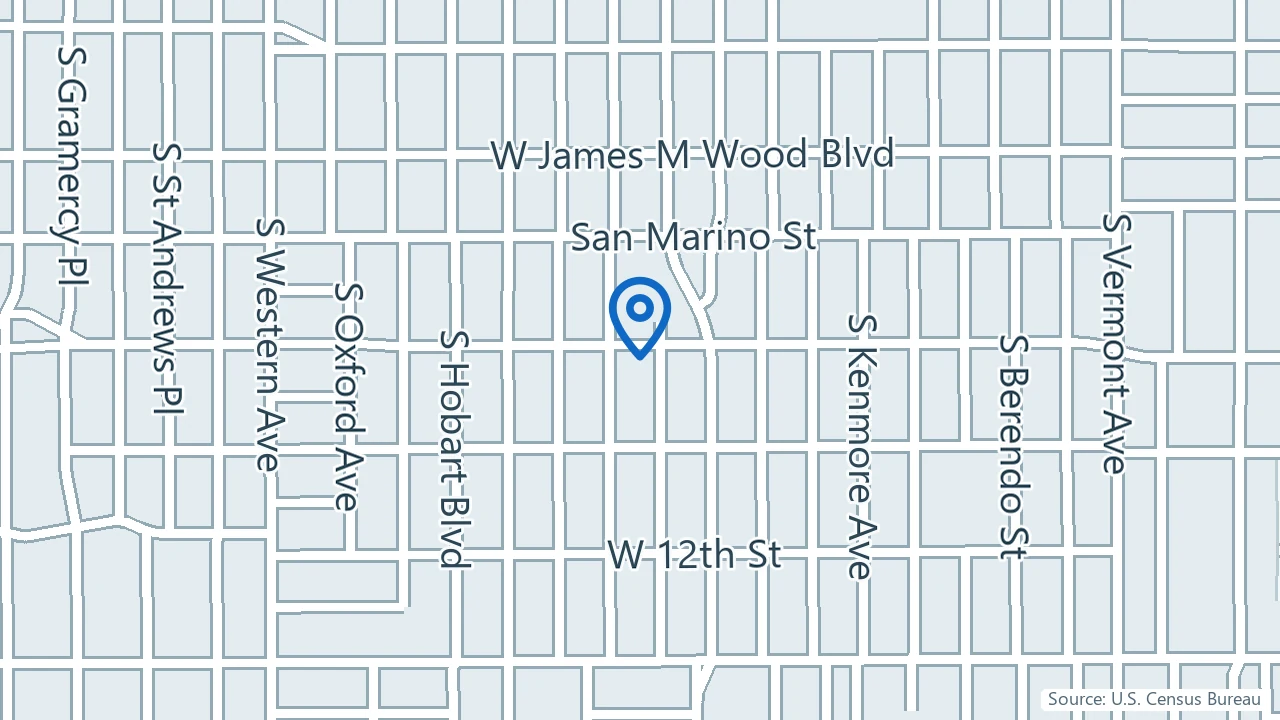 Map showing Together Mental Health in Los Angeles, California