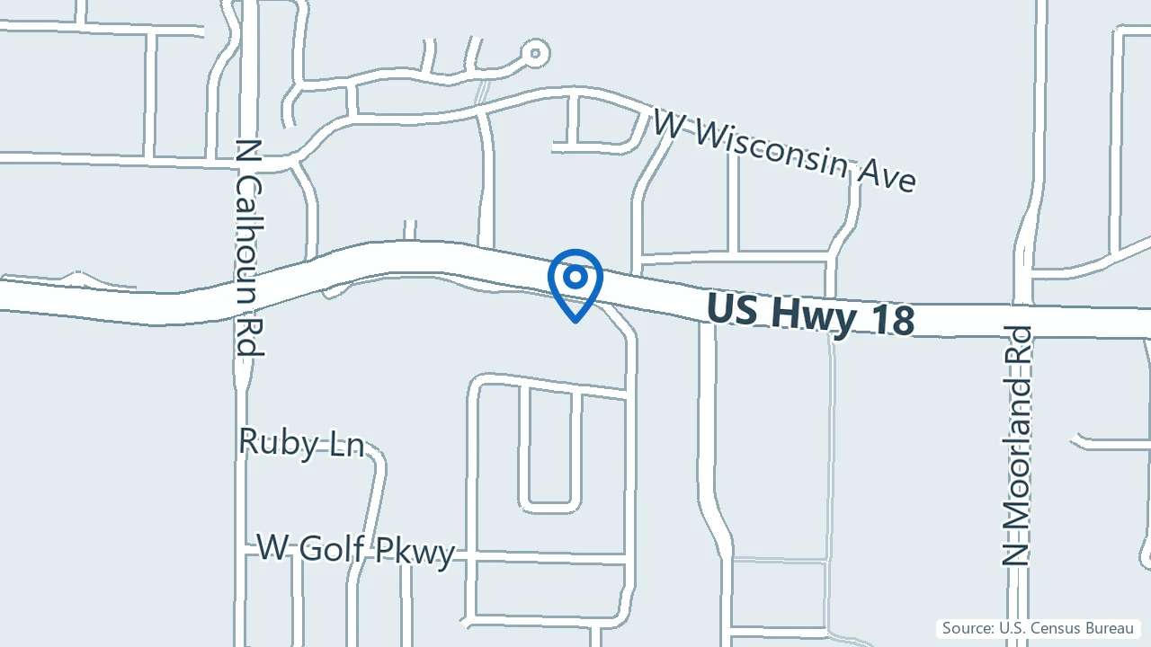 Map showing LifeStance Health in Brookfield, Wisconsin