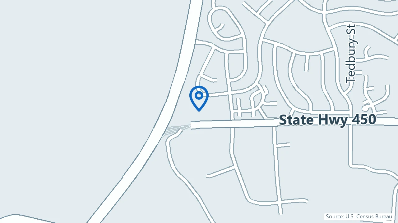 Map showing Healthy Minds Family and Psychiatric Medicine in Crofton, Maryland