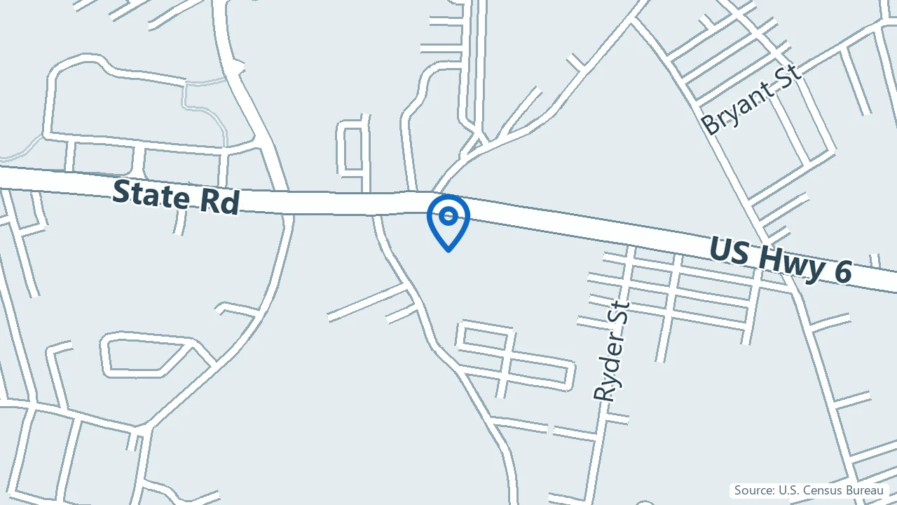 Map showing Boston Neurobehavioral Associates in Dartmouth, Massachusetts