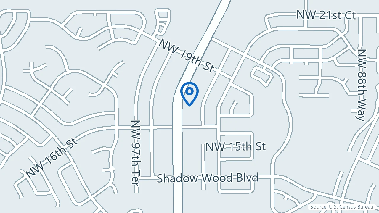 Map showing Mindpath Health in Coral Springs, Florida