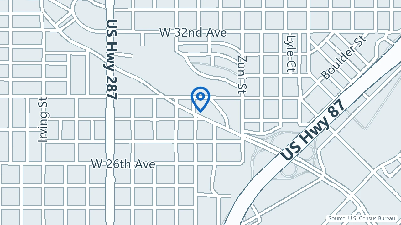 Map showing Stellar Genesis in Denver, Colorado
