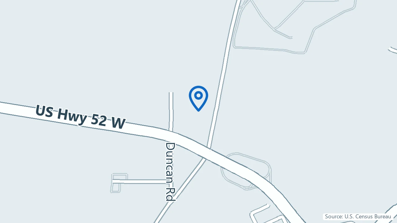 Map showing Phebus Behavioral Health in Lafayette, Indiana