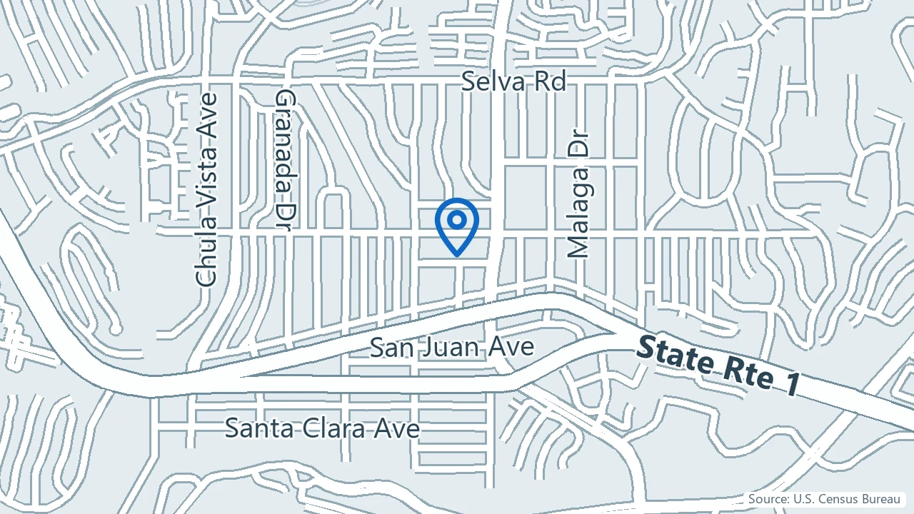 Map showing Beheshti Wellness Center in Dana Point, California