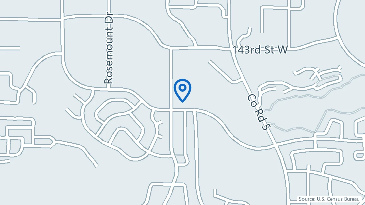 Map showing The Remedy in Burnsville, Minnesota