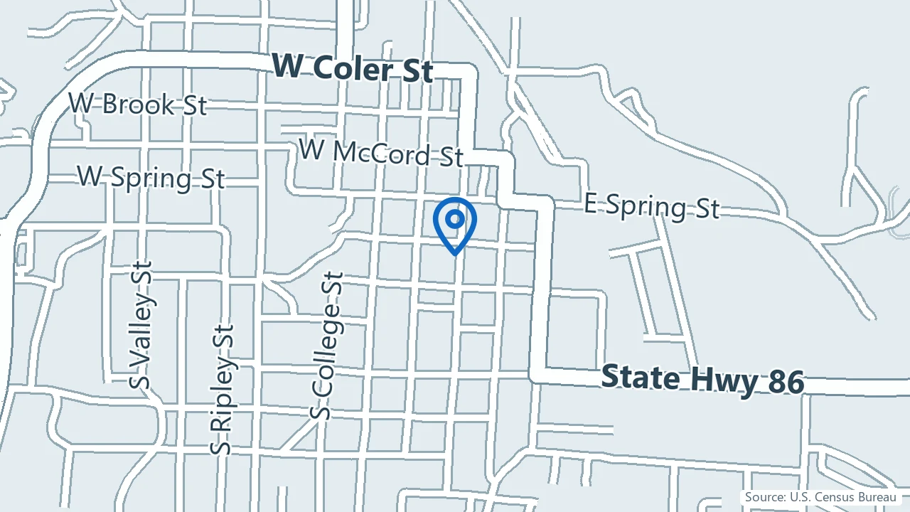 Map showing Liminal Psychiatry in Neosho, Missouri