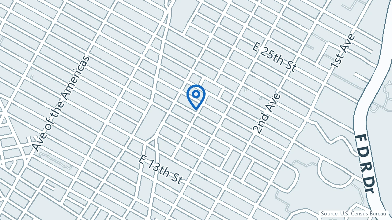 Map showing Ketamine Infusion and Wellness in New York, New York