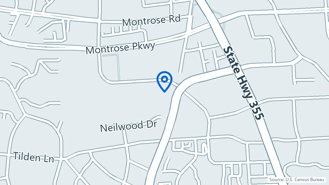 Map showing Matthew L. Mintz, MD, FACP in Rockville, Maryland
