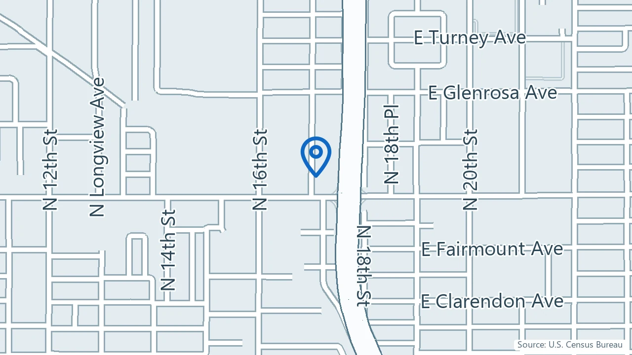 Map showing ReGen Advanced Infusion & Wellness in Phoenix, Arizona