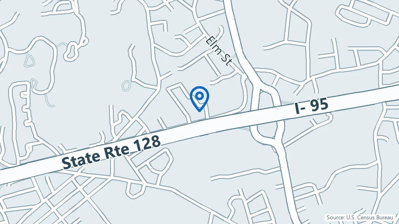 Map showing Lumin Health in Woburn, Massachusetts