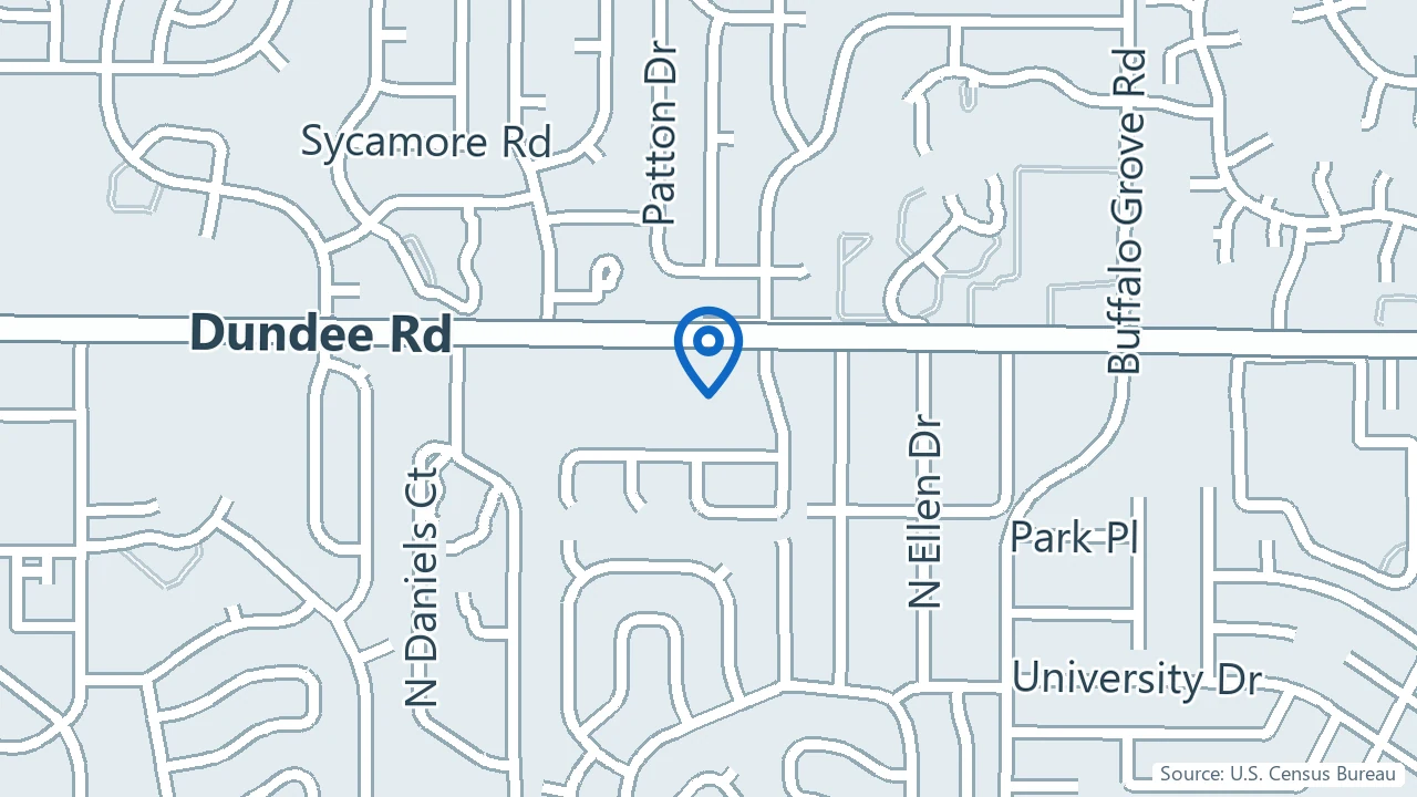 Map showing You First Neuro in Buffalo Grove, Illinois