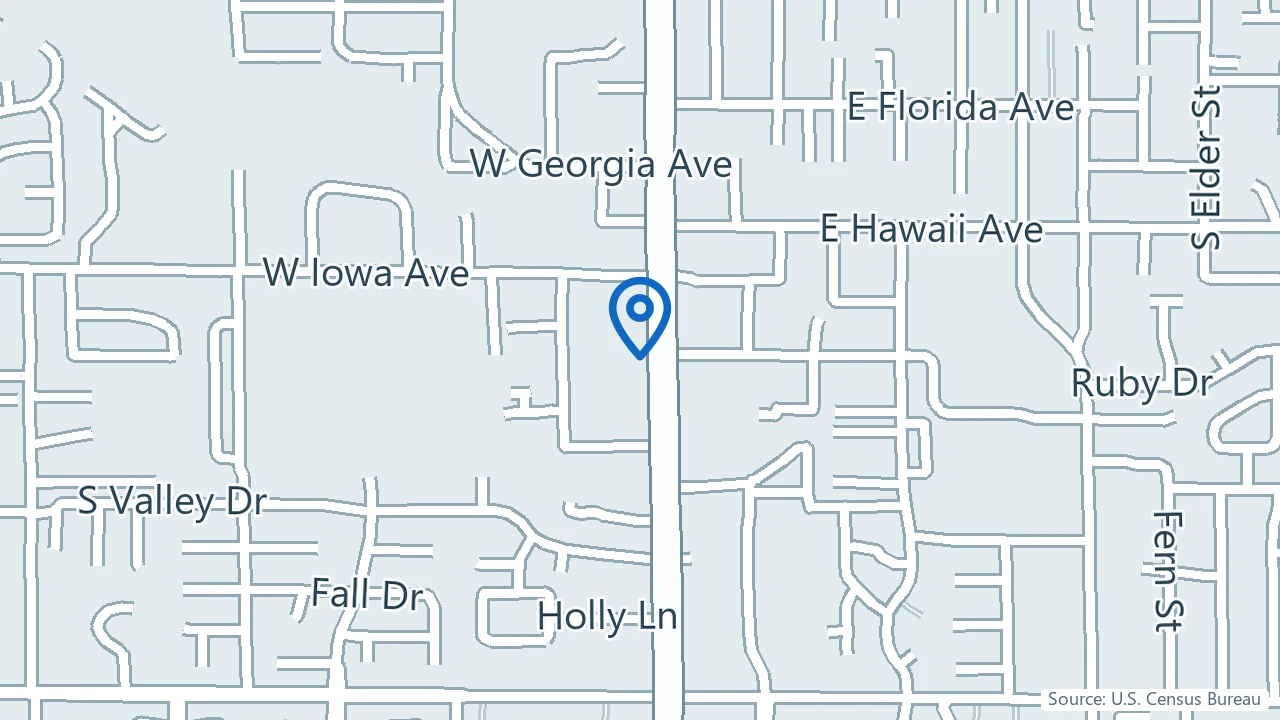 Map showing Halcyon Wellness in Nampa, Idaho