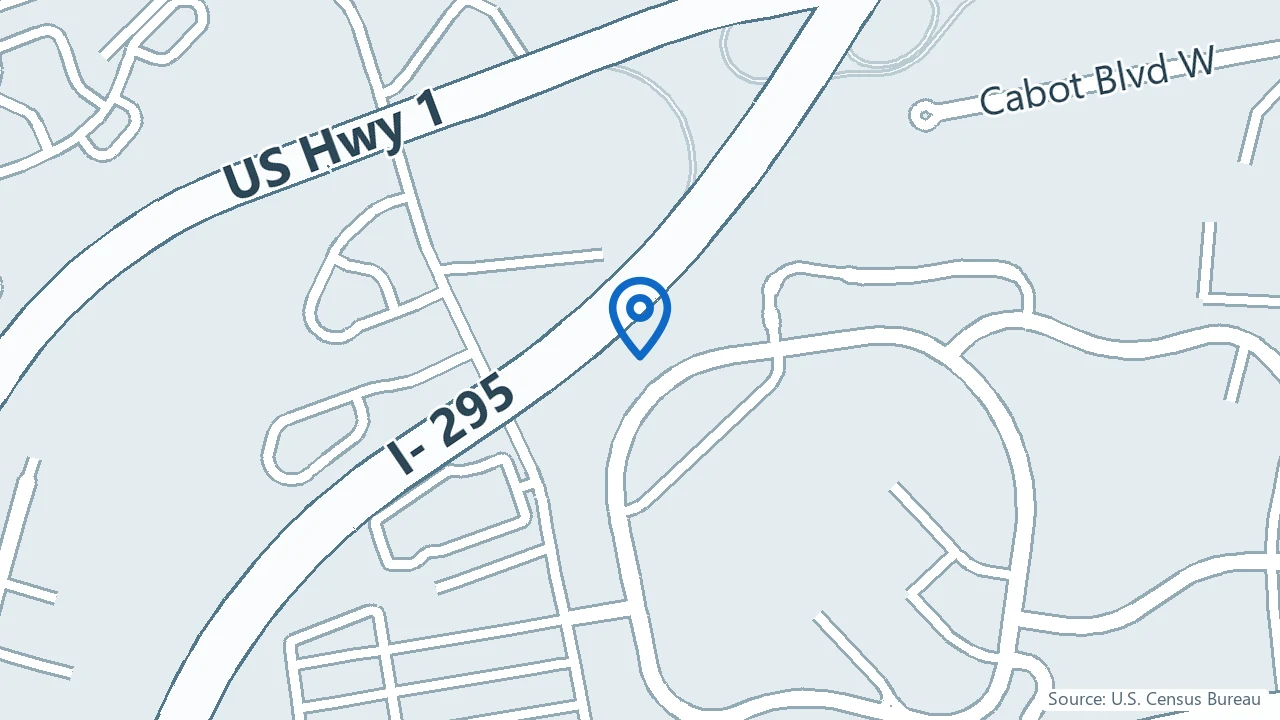 Map showing Nurowav in Langhorne, Pennsylvania