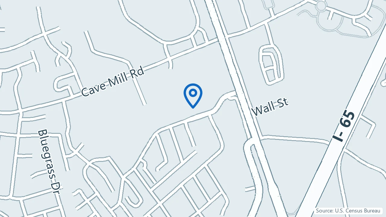Map showing Onyx Regent Health & Wellness in Bowling Green, Kentucky
