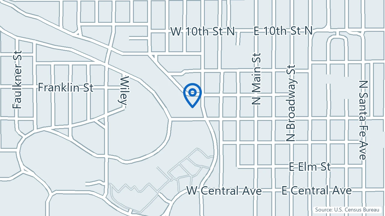Map showing SOMA Therapy and Psychiatric Services in Wichita, Kansas