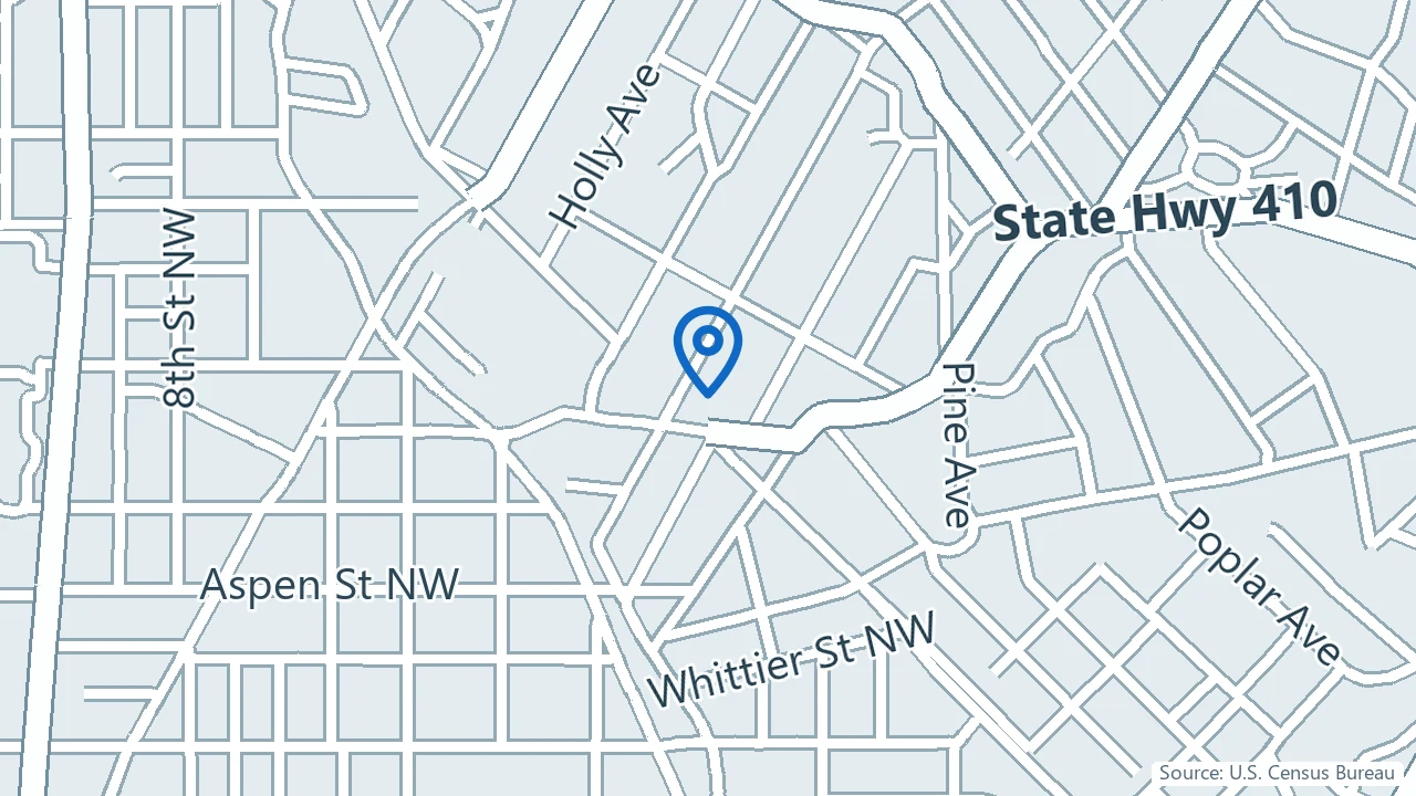 Map showing Sanctuary Holistic Psychotherapy in Takoma Park, Maryland