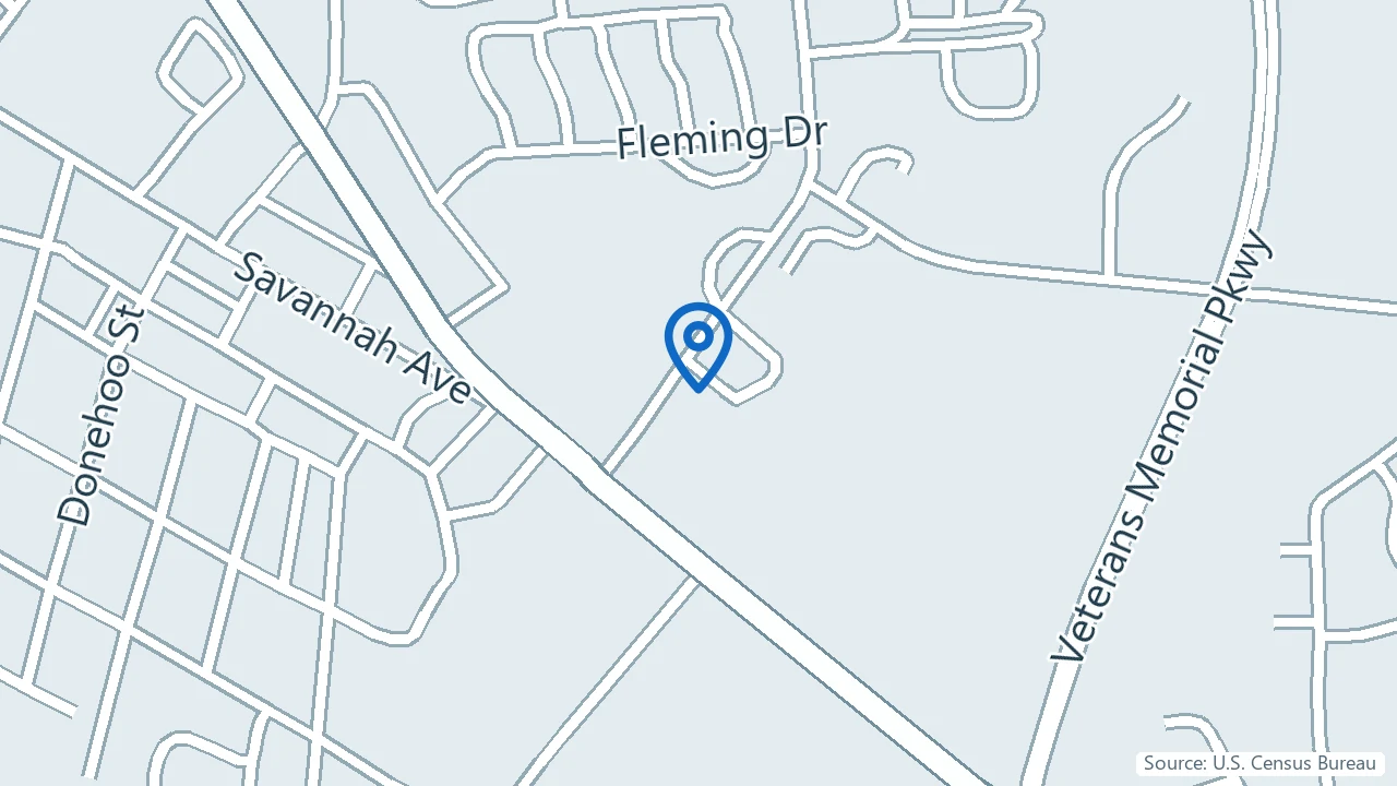 Map showing DPS Health and Wellness in Statesboro, Georgia