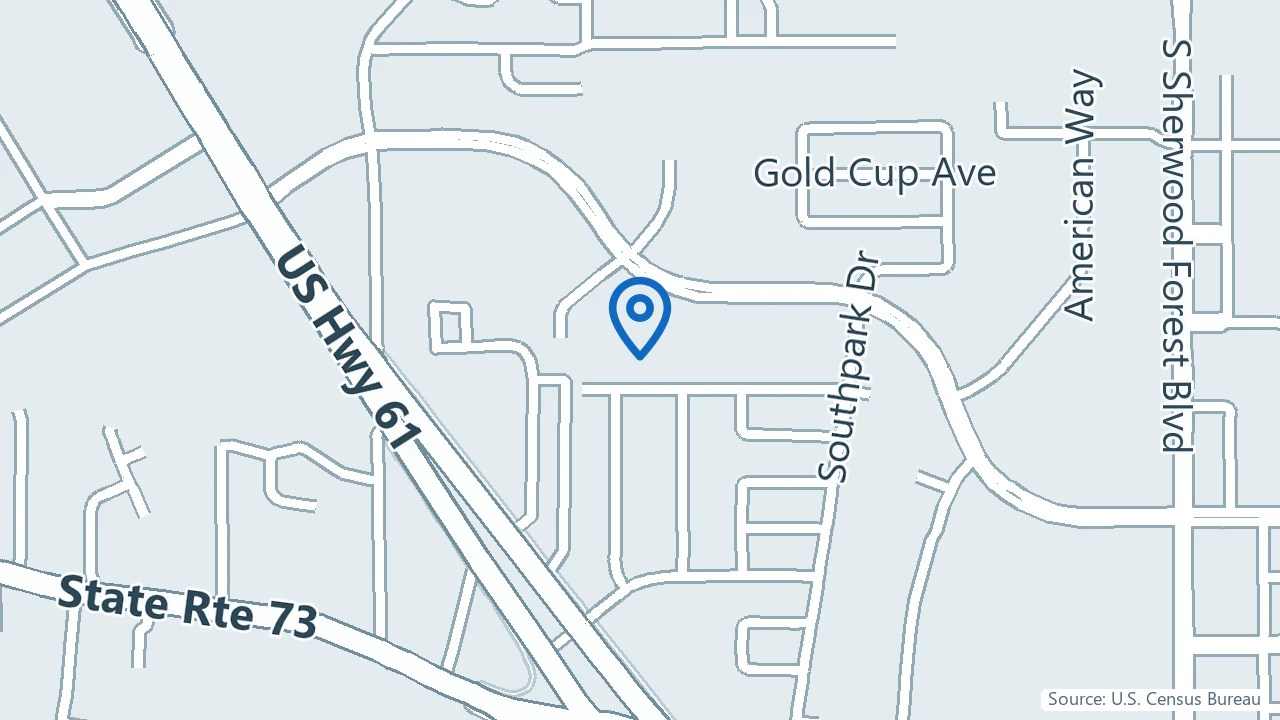 Map showing Kismet Ketamine Clinic in Baton Rouge, Louisiana