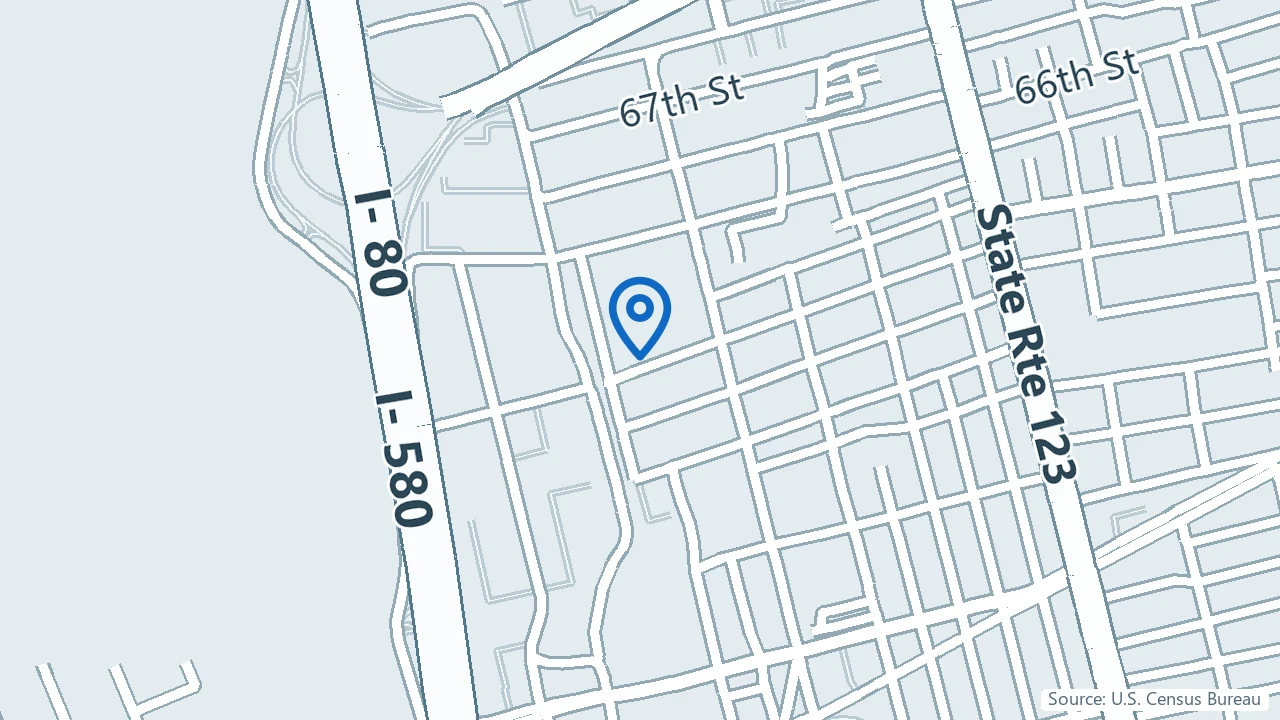 Map showing LifeStance Health in Emeryville, California