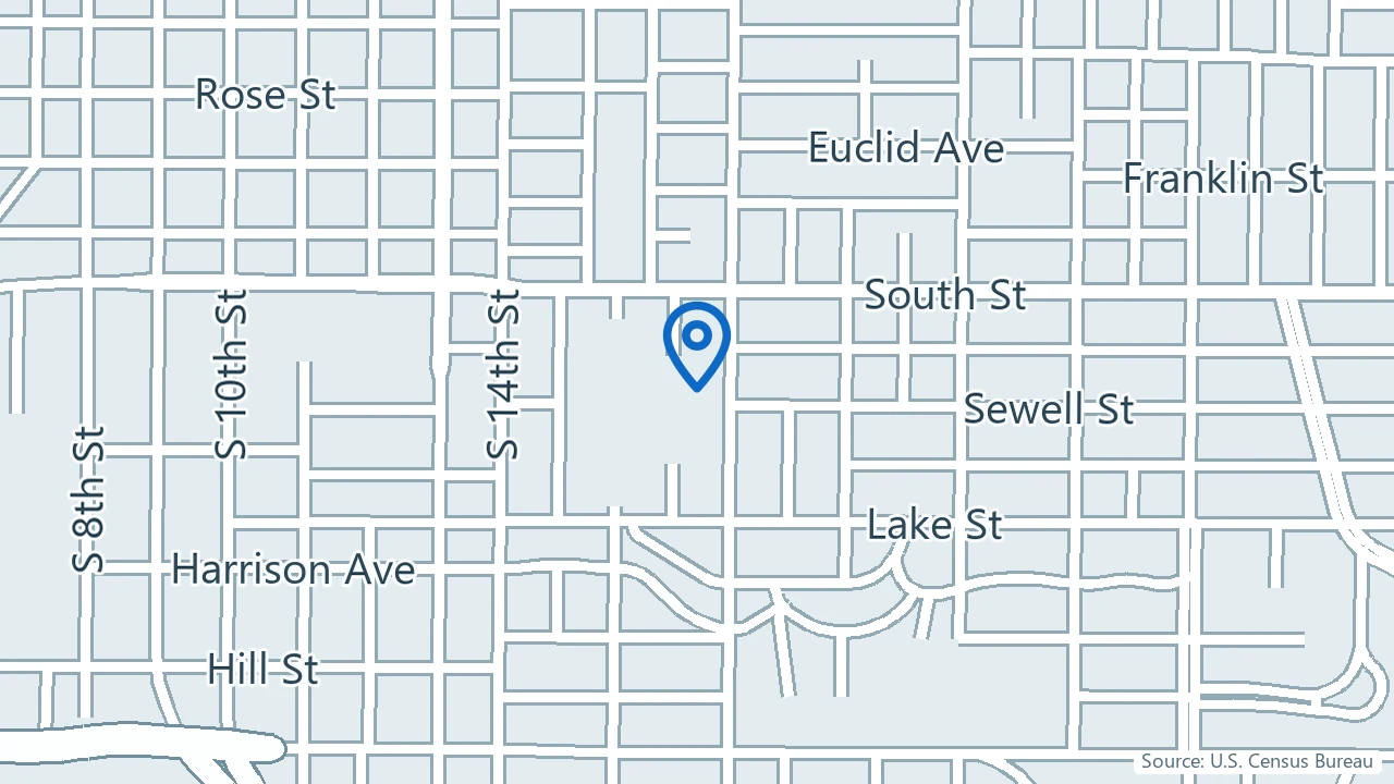 Map showing Bryan Psychiatry in Lincoln, Nebraska