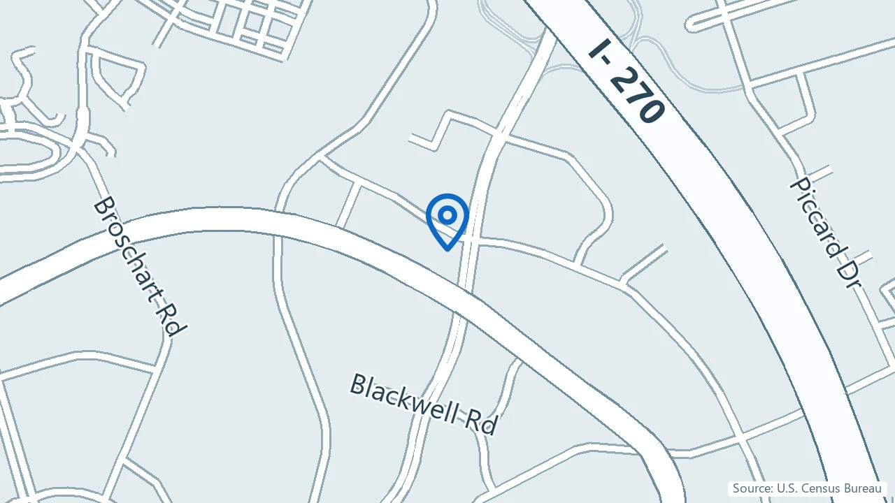 Map showing Columbia Mental Health in Rockville, Maryland