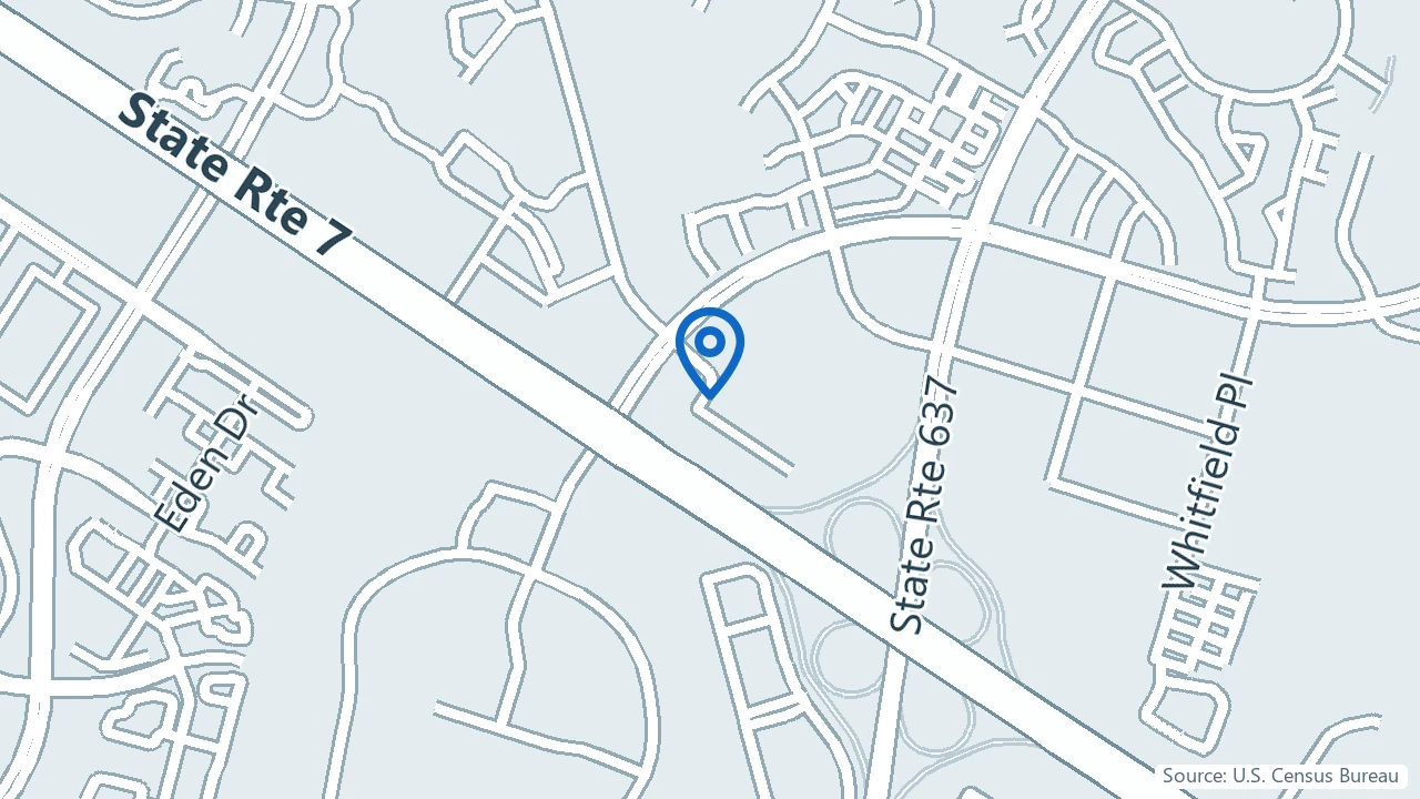 Map showing Dr. Goldberg & Associates in Sterling, Virginia