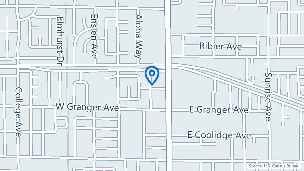 Map showing VIP Ketamine Clinics in Modesto, California