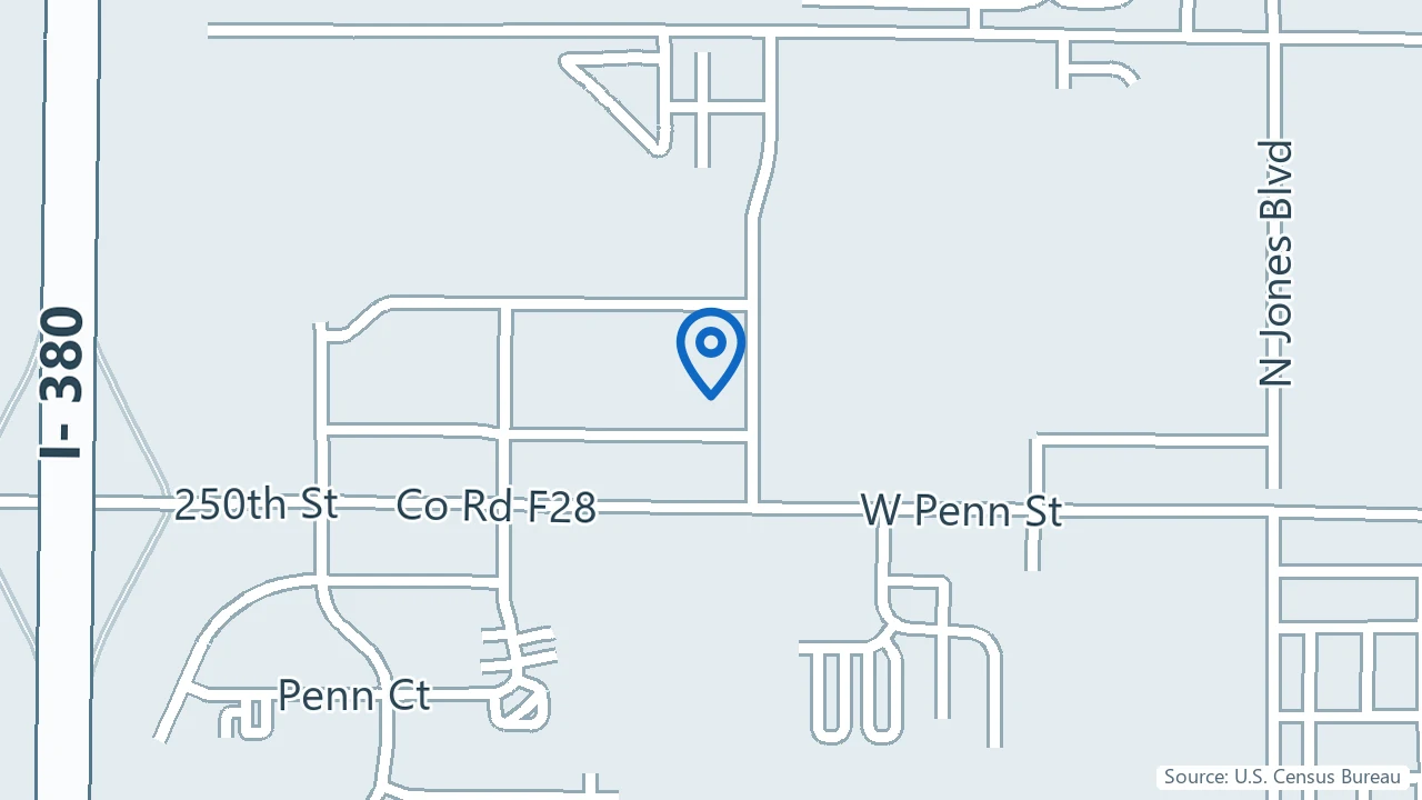 Map showing Corridor Ketamine in North Liberty, Iowa