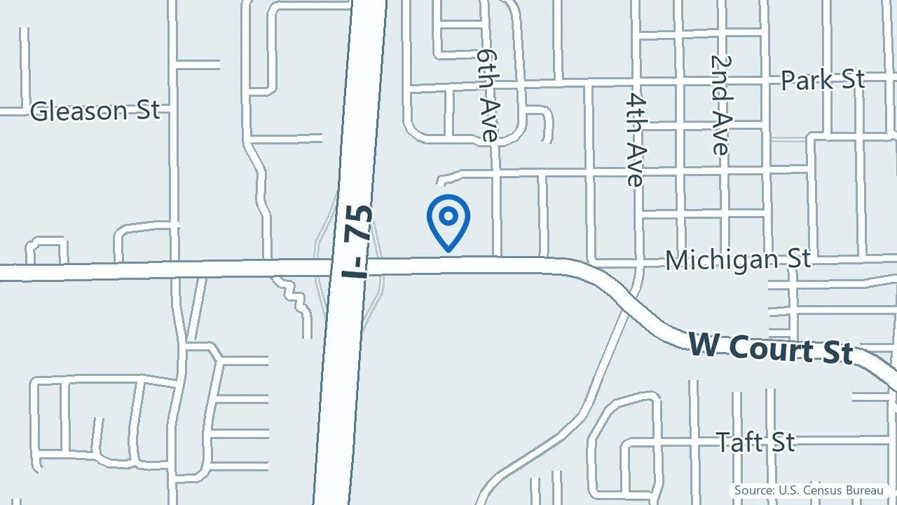 Map showing Scripts 360 in Sidney, Ohio