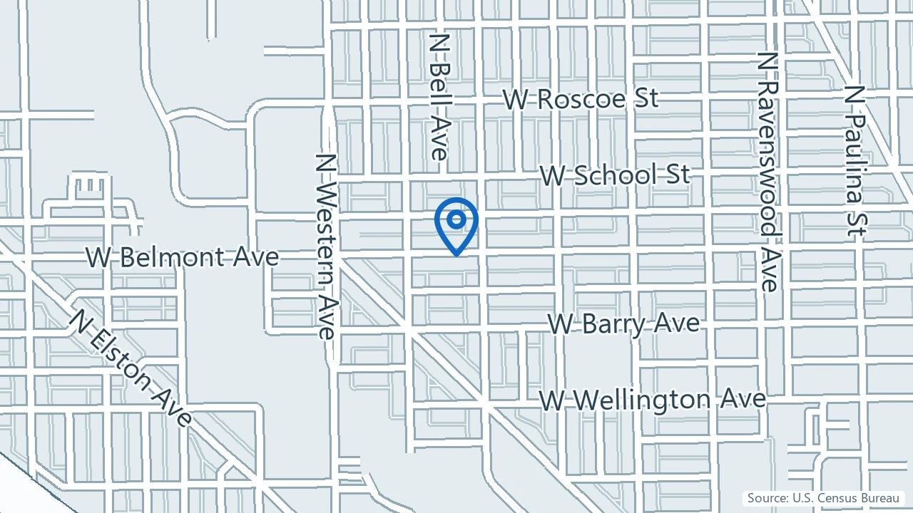 Map showing CNS Brain Center in Chicago, Illinois