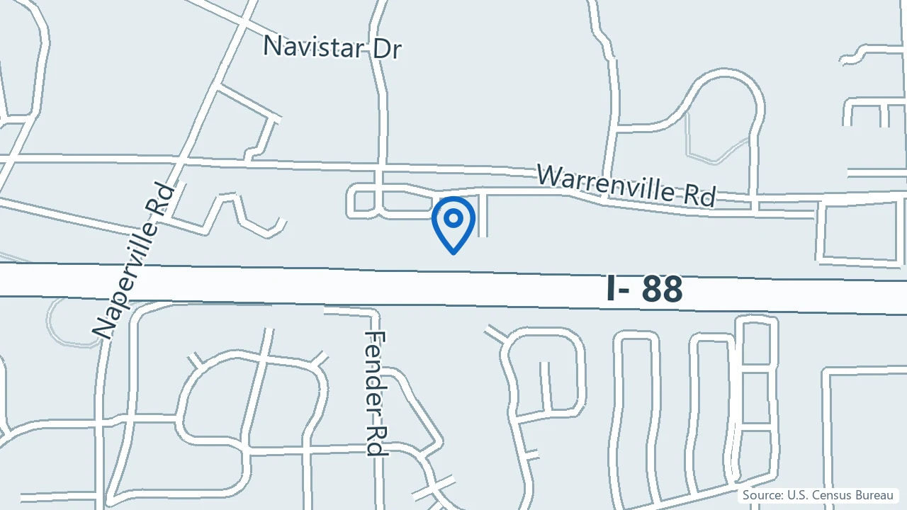 Map showing Springview Ketamine Behavioral Services in Lisle, Illinois