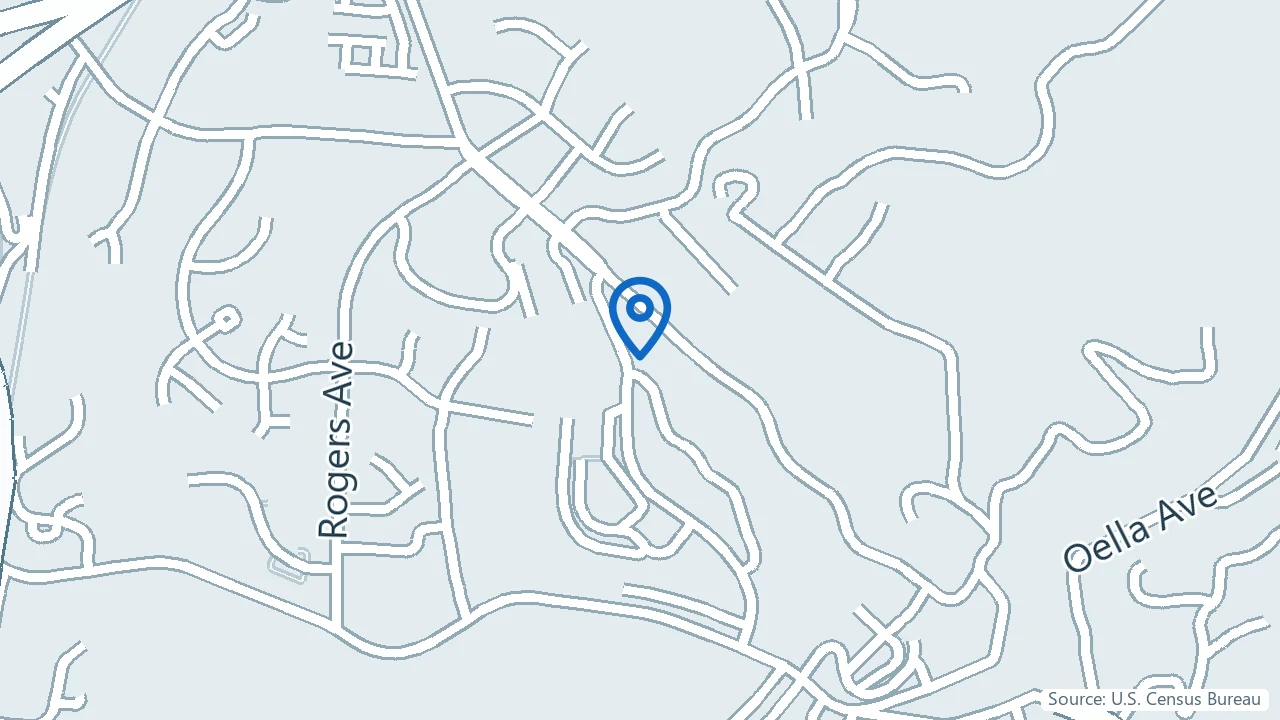 Map showing Reversed Ketamine Clinic in Ellicott City, Maryland