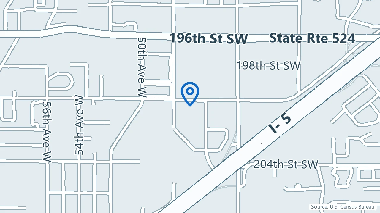 Map showing Restoration Mental Health Services in Lynnwood, Washington