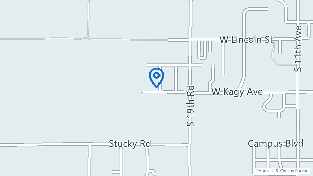 Map showing Susanna Darr in Bozeman, Montana