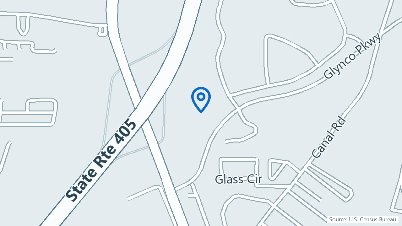 Map showing David S. Deuser M.D. & Associates in Brunswick, Georgia