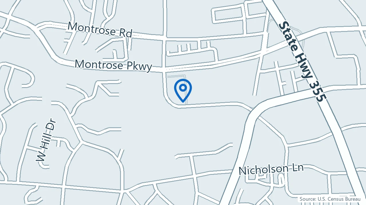 Map showing Inspire Behavioral Health in North Bethesda, Maryland