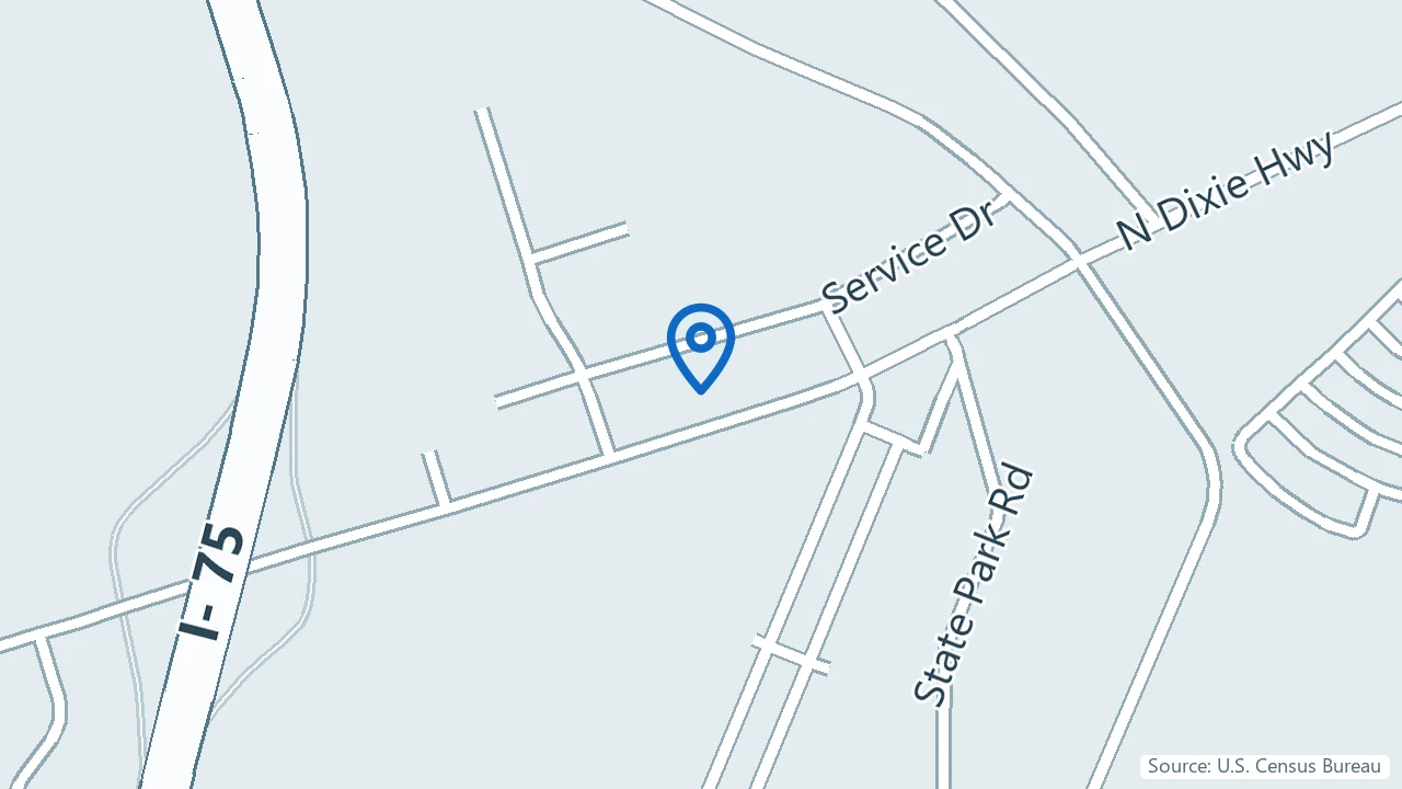 Map showing Make Your Turn Psychiatry & Therapy in Monroe, Michigan