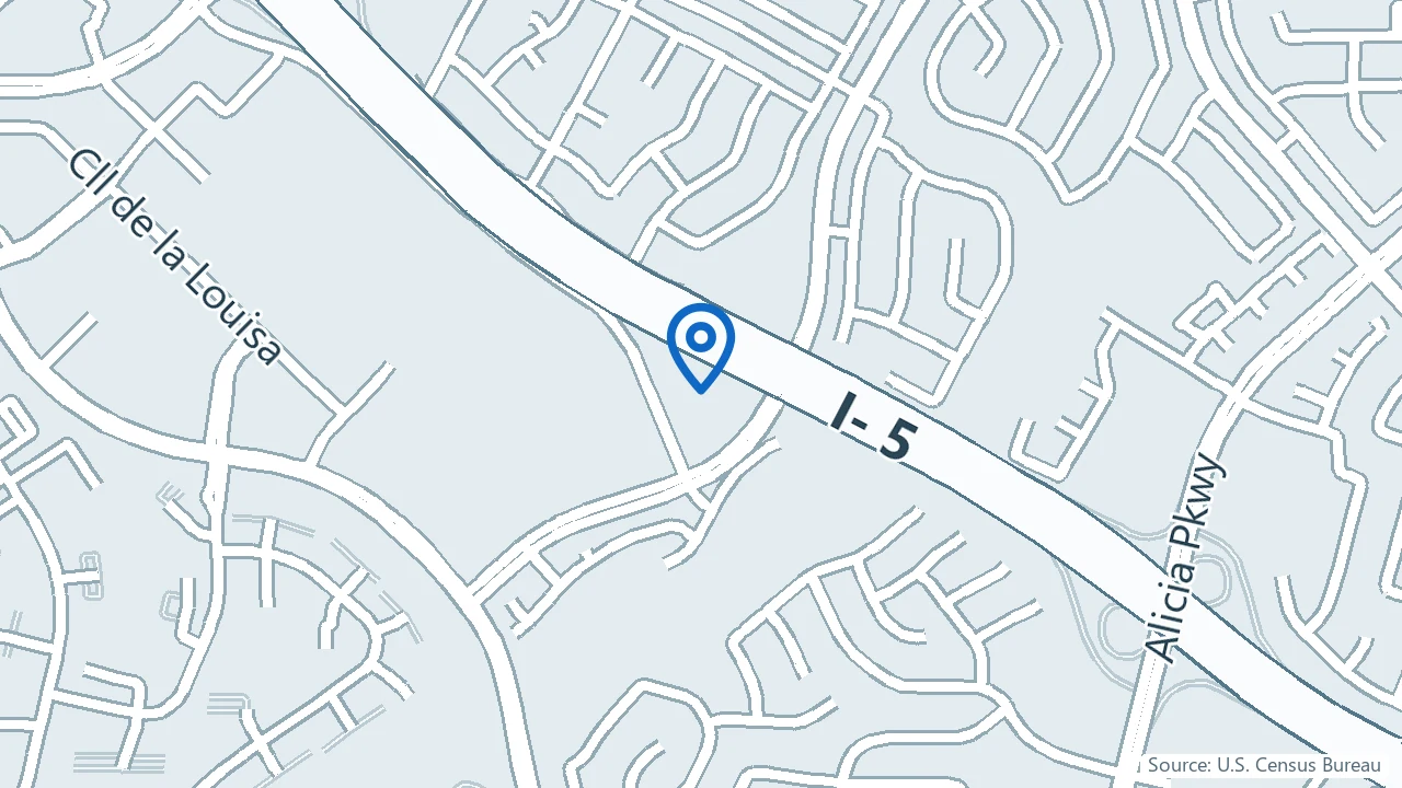 Map showing Sensible Care in Laguna Hills, California