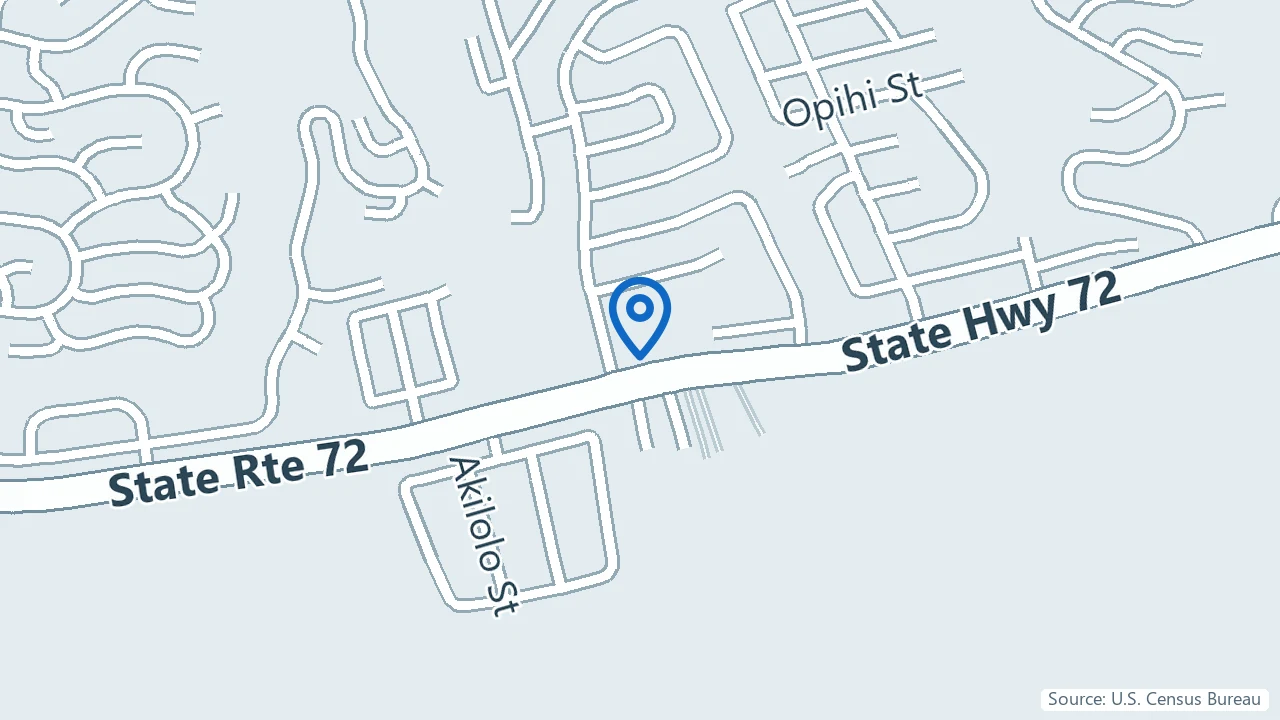 Map showing Connections Wellness Center in Honolulu, Hawaii