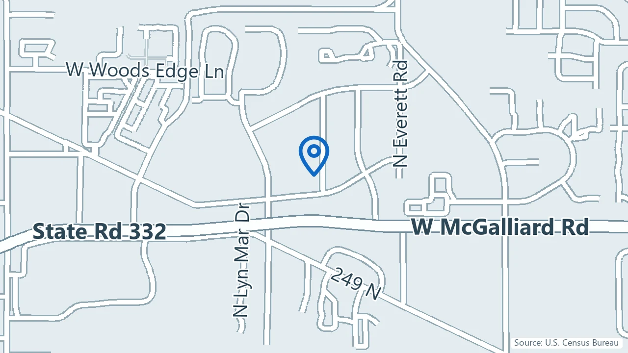 Map showing Rejuvenate Muncie in Muncie, Indiana