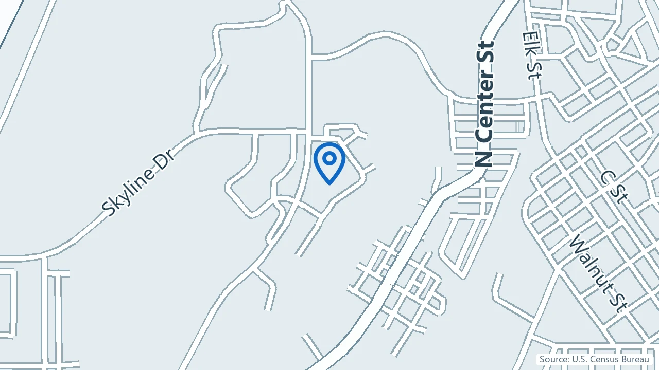 Map showing High Point Wellness & Counseling in Rock Springs, Wyoming