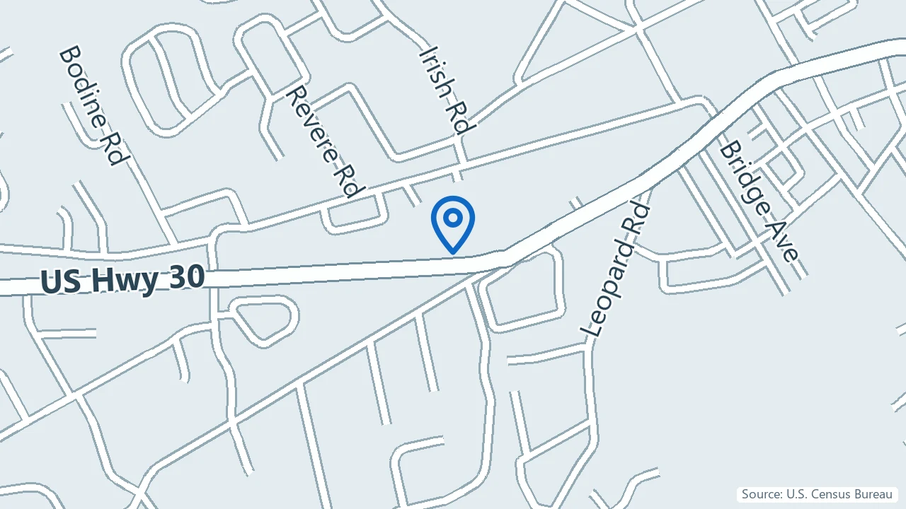Map showing Clarity Health and Wellness in Berwyn, Pennsylvania