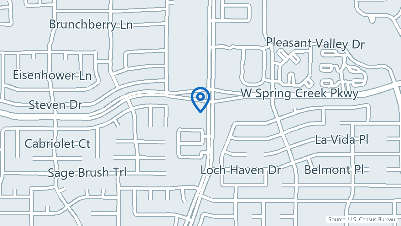 Map showing Adult Child & Adolescent Psychiatric Services (ACAPS) in Plano, Texas