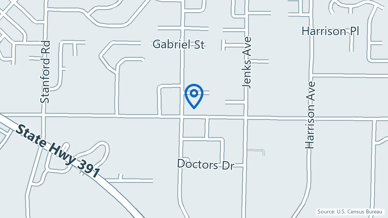 Map showing Florida Mind Health Center in Panama City, Florida
