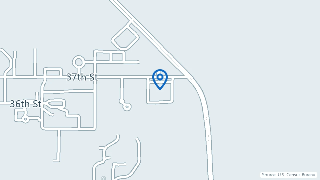 Map showing Treasure Coast Ketamine Wellness in Vero Beach, Florida