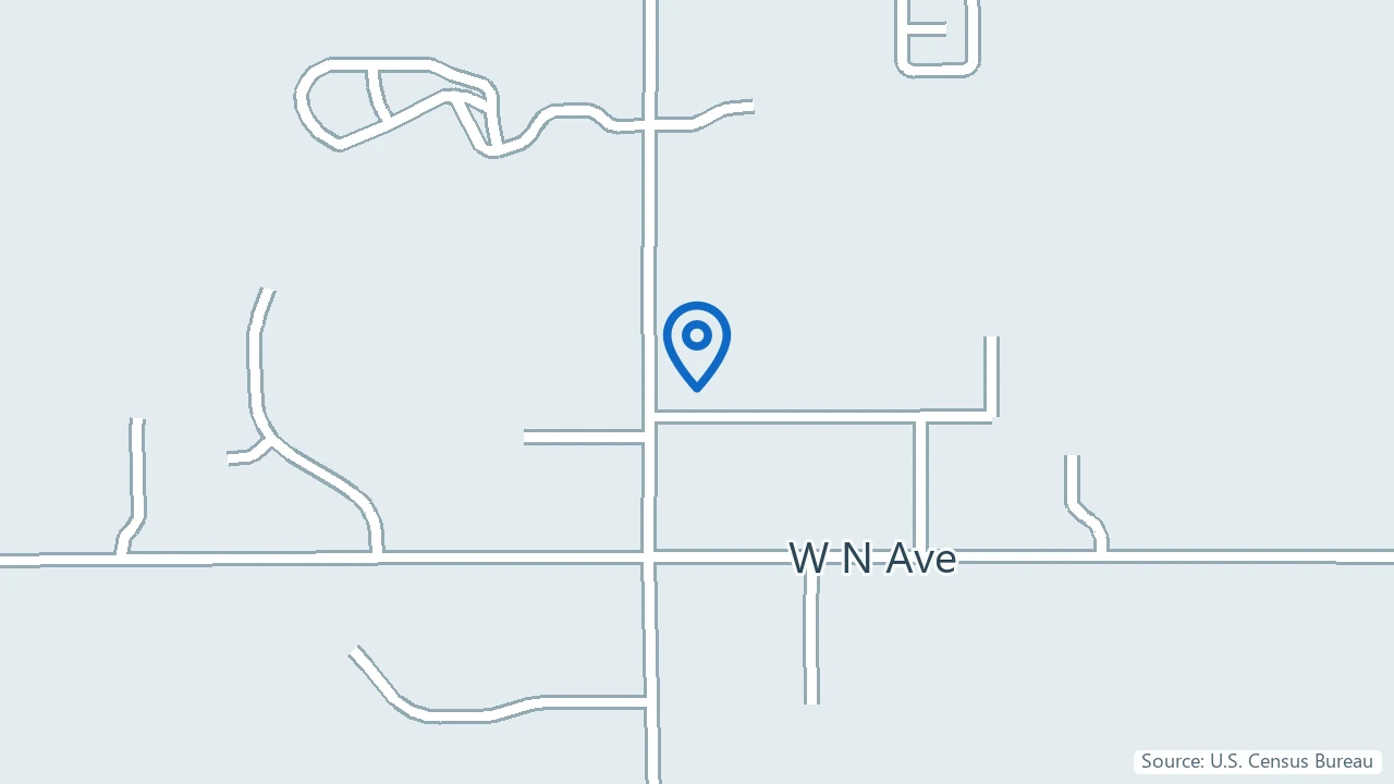 Map showing OptiMed Health Partners in Kalamazoo, Michigan