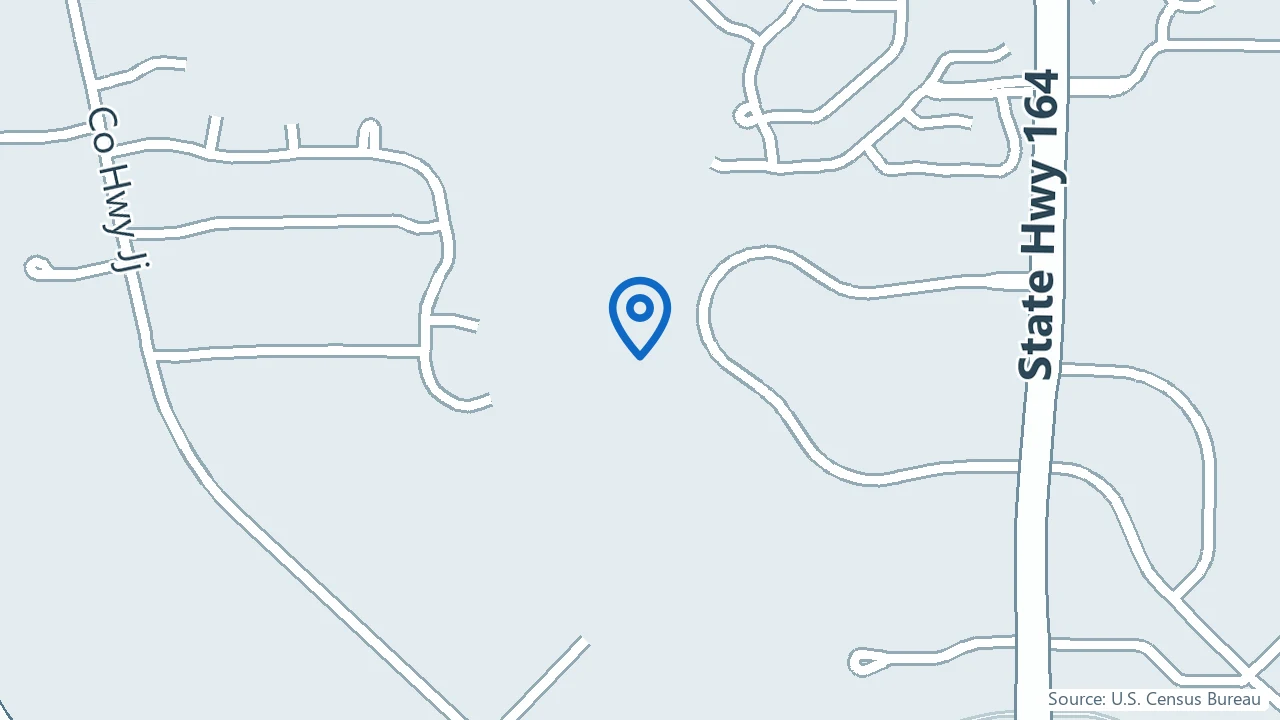 Map showing Geode Health in Waukesha, Wisconsin